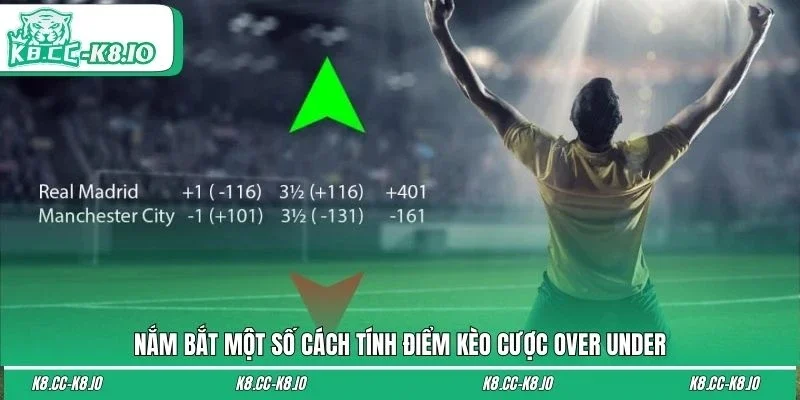 Nắm bắt một số cách tính điểm kèo cược over under